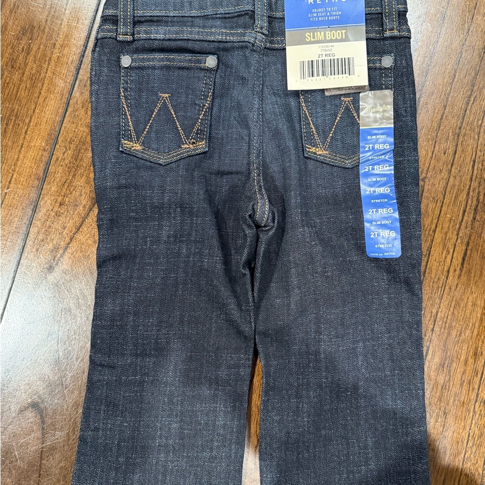 Wrangler Kids Slim Boot Jeans - Dark Blue